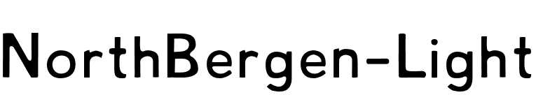 NorthBergen-Light font preview