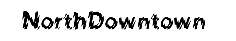NorthDowntown  font preview