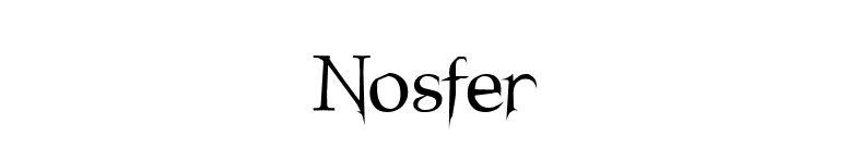 Nosfer font preview