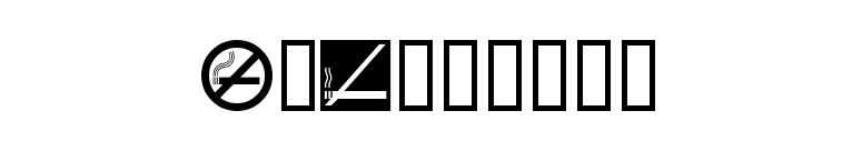 NoSmoking font preview