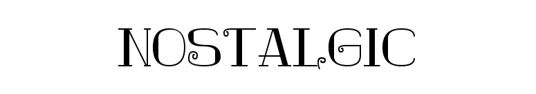 Nostalgic font preview