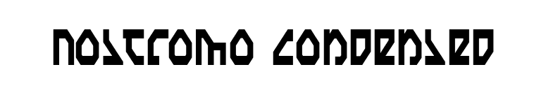 Nostromo Condensed font preview