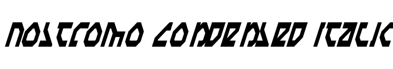 Nostromo Condensed Italic font preview