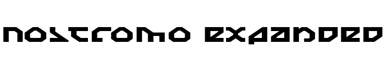 Nostromo Expanded font preview