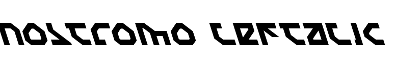 Nostromo Leftalic font preview