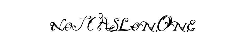 NotCaslonOne font preview