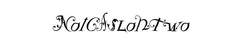 NotCaslonTwo font preview