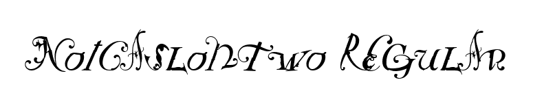NotCaslonTwo Regular font preview