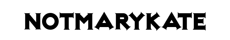 NotMaryKate font preview