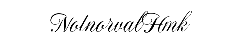 NotnorvalHmk font preview