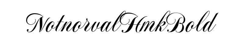 NotnorvalHmkBold font preview