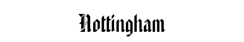 Nottingham font preview