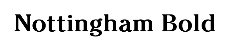 Nottingham Bold  font preview