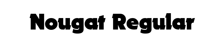 Nougat Regular font preview