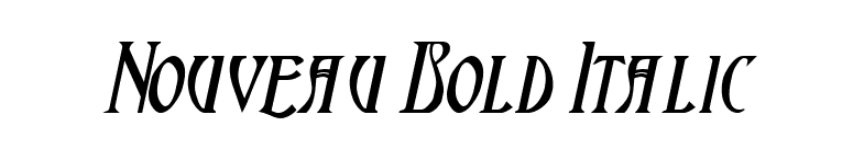 Nouveau Bold Italic font preview