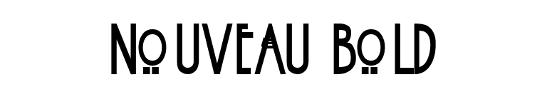 Nouveau Bold font preview
