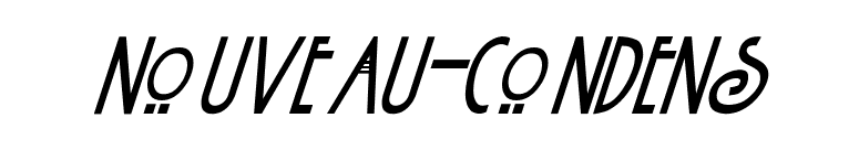 Nouveau-Condens font preview