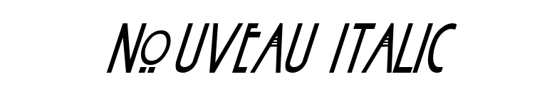Nouveau Italic font preview