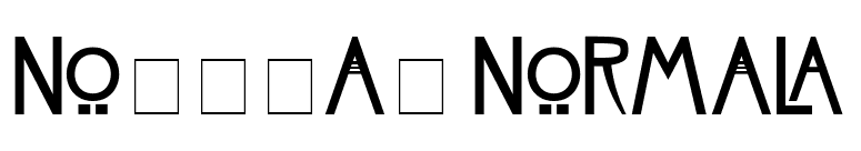 Nouveau Normal font preview