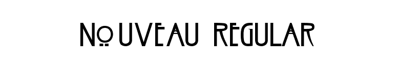 Nouveau Regular font preview