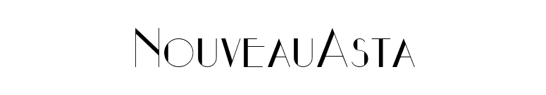 NouveauAsta font preview