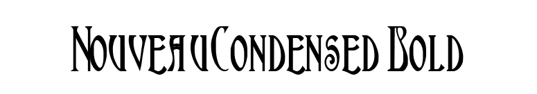 NouveauCondensed Bold font preview