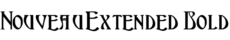 NouveauExtended Bold font preview