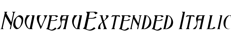 NouveauExtended Italic font preview