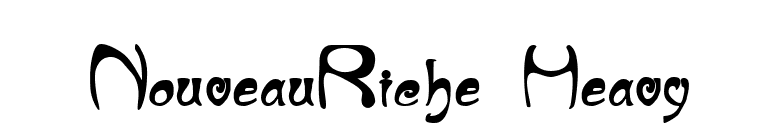 NouveauRiche Heavy font preview