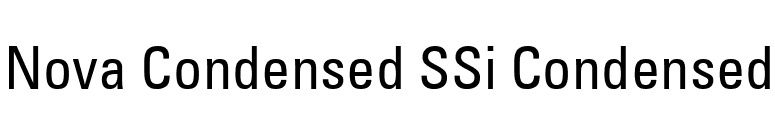 Nova Condensed SSi Condensed font preview