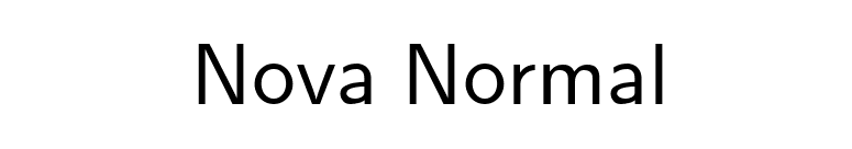 Nova Normal font preview