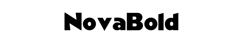 NovaBold font preview