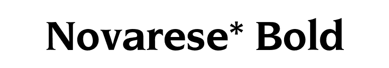 Novarese* Bold font preview