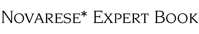 Novarese* Expert Book font preview