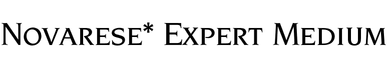 Novarese* Expert Medium font preview