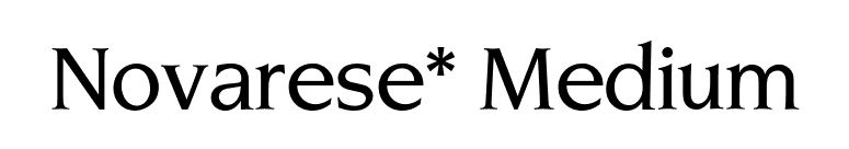 Novarese* Medium font preview