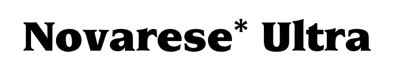 Novarese* Ultra font preview