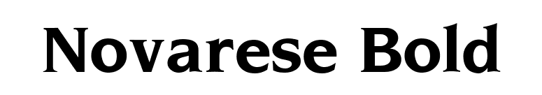 Novarese Bold font preview