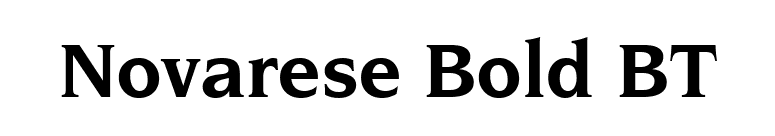 Novarese Bold BT font preview