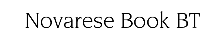 Novarese Book BT font preview