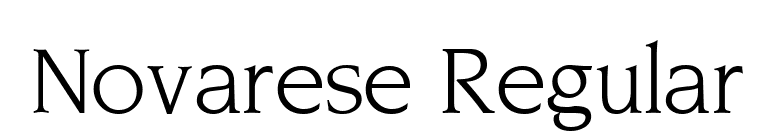 Novarese Regular font preview