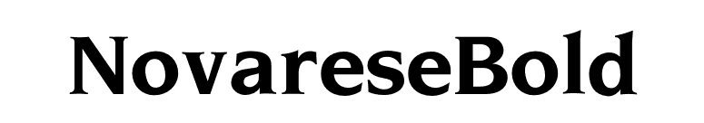 NovareseBold font preview