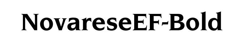 NovareseEF-Bold font preview