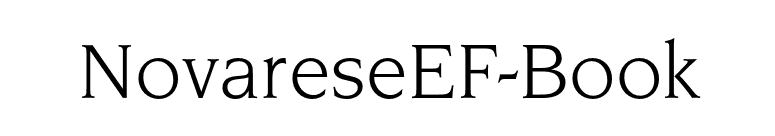 NovareseEF-Book font preview