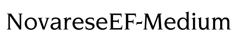 NovareseEF-Medium font preview