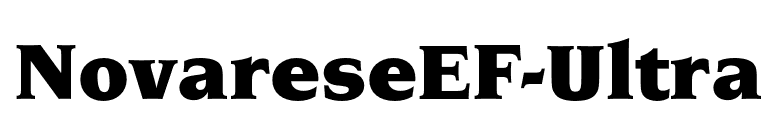 NovareseEF-Ultra font preview