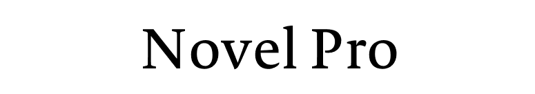 Novel Pro font preview