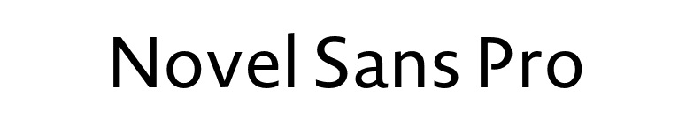 Novel Sans Pro font preview