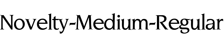 Novelty-Medium-Regular font preview