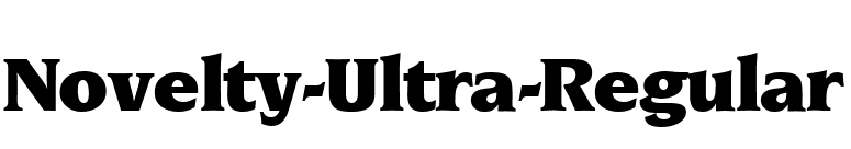 Novelty-Ultra-Regular font preview